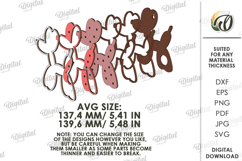 Valentine's Day Led Nightlight Laser Cut. Night Lamp SVG Product Image 2