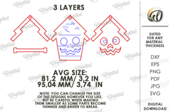 Halloween House Ornaments Bundle Laser Cut. Halloween SVG Product Image 3