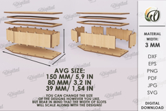 Halloween coffin box Laser Cut. Treat box SVG Product Image 2