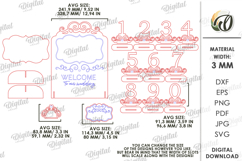 Wedding decors Bundle Laser Cut. Wedding Design SVG Product Image 2