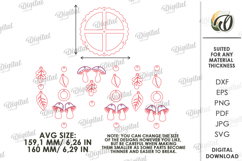 Autumn Mobiles Bundle Laser Cut. Hanging Home Decor SVG Product Image 3