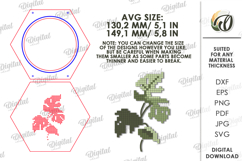 3D Embroidery Sign Laser Cut. Embroidery Pattern SVG Product Image 2