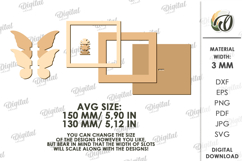 3D Butterfly Wall Decor laser Cut. Layered Wall Decor SVG Product Image 2