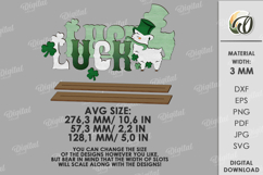 St Patrick's Day Word Stands Bundle Lasercut.Stand Decor SVG Product Image 3