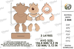 Monsters Shelf Sitter Bundle Laser Cut. Kids SVG Product Image 3