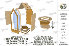 House Money Bank Laser Cut. Saving Box SVG Product Image 2