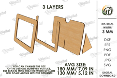 Minimalist Photo Frames Bundle Laser Cut. Picture Frame SVG Product Image 3