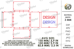 Embroidery Gift Boxes Bundle Lasercut. Christmas box SVG Product Image 5