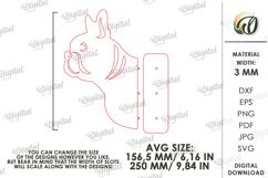 Dog Leash Holder Laser Cut. Dog Decor SVG Product Image 2
