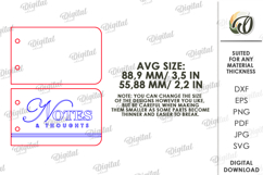 3D Mini Notepad Laser Cut. Pocket Notepad SVG Product Image 2