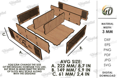 3D Tea Holders Bundle Laser Cut. Tea Bag Organizer SVG Product Image 3