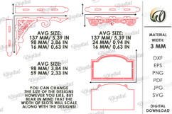 3D Hanging Bookshelf Sign Laser Cut. Romance SVG Product Image 2