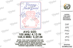 Christmas Cards With Ornament Bundle Lasercut. Christmas SVG Product Image 3