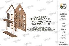 Amsterdam Dollhouse Shelves Bundle Laser Cut. Nursery SVG Product Image 3