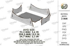 3D Sports Trophy Displays Bundle Lasercut. Display Stand SVG Product Image 3