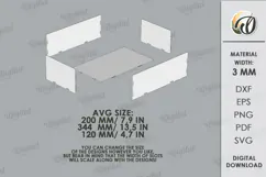 Personalized Advent Calendar Box Laser Cut. Christmas SVG Product Image 2
