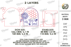 Bee Stand Laser Cut. Standing Home Decor SVG Product Image 2
