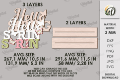 Spring Word Stands Bundle Laser Cut. Stand Decor SVG Product Image 3