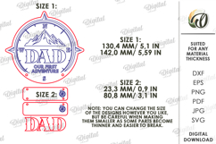 3D Personalized Dad Sign Laser Cut. Wall Decor SVG Product Image 2