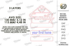 3D Home Signs Bundle Laser Cut. Home Decor SVG Product Image 3