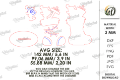 Christmas Stand Decor Laser Cut. Christmas Decor SVG Product Image 2