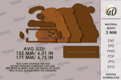 3D Christmas Character Lasercut. Christmas Decor SVG Product Image 2