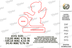 Angels Stand Bundle Laser Cut. Candle Holders SVG Product Image 3