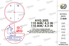 Rotating Circle Invitations Bundle Laser Cut. Invitation SVG Product Image 4