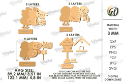 4th of July characters Bundle Laser Cut. Home decor SVG Product Image 3