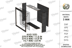 Wine &amp; Beer Cork Boxes Bundle Laser Cut. Storage Box SVG Product Image 3