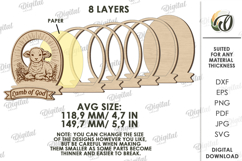 3D Easter Lamps Bundle Laser Cut. Night Light. Led Lamp SVG Product Image 3