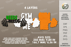 Layered Sport Sign Laser Cut. Sport Wall Decor SVG Product Image 2