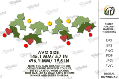 Christmas Banner Laser Cut . Christmas Decor SVG Product Image 2