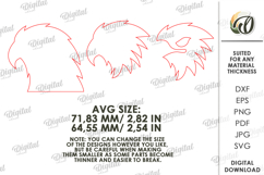 4th of July Tiered Tray Decor Lasercut. Eagle SVG Product Image 2