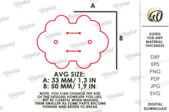 Felt Cable Organizer Laser Cut. Cord Organizer SVG Product Image 2
