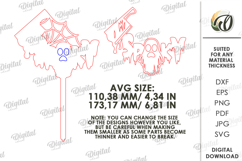 Halloween Cake Toppers Bundle Laser Cut. Halloween Decor SVG Product Image 3