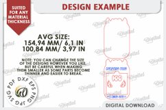 Love Message Note Holders Laser Cut Bundle. Love SVG Product Image 4