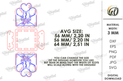 Happy Birthday Candle Holder Laser Cut. Candle Holder SVG Product Image 2