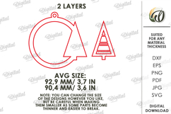 Macrame Christmas Tree Ornament Laser Cut. Christmas SVG Product Image 2