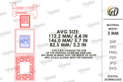 3D Home Sign With Stand Laser Cut. Stand Decor SVG Product Image 2