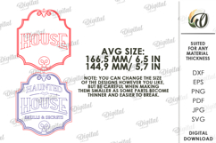 Vintage Halloween Sign Laser Cut. Halloween Wall Decor SVG Product Image 2