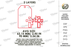 3D Easter Tags Bundle Laser Cut. Personalized Gift Tag SVG Product Image 3
