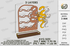 Jewelry Stand Laser Cut. Jewelry Organizer SVG Product Image 2