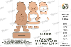 Christmas Character Laser Cut. Mrs. Claus SVG Product Image 2