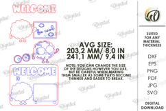 3D School Sign Laser Cut. Welcome Classroom Sign SVG Product Image 2