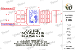 3D Wooden Window Ornament Lasercut. Home decor SVG Product Image 2