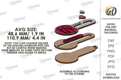 Valentine&#039;s Day Gift Ornament Laser Cut. Valentine Gift SVG Product Image 2