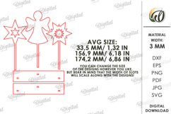 Sets Of 5 Christmas Stands Bundle Laser Cut. Christmas SVG Product Image 3