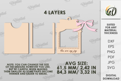 Mini Photo Frame Laser Cut. Hanging Picture Frame SVG Product Image 2