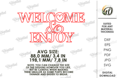 3D Welcome Decor Laser Cut. Wall Decor SVG Product Image 2